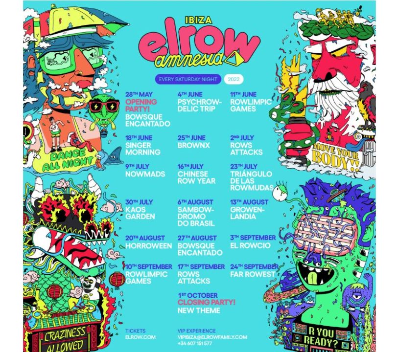 elrow Announces Full Lineup For Amnesia Ibiza Residency - Dance Rebels